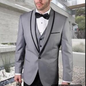 Statement Italy Set Blazer & Vest Gray 38S